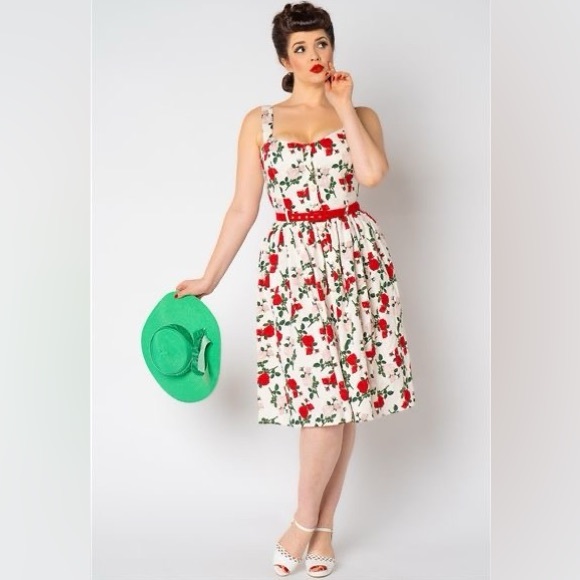 Collectif Dresses & Skirts - Collectif Jemima Rose Dance Swing Dress